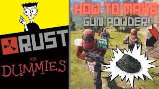 How to make Gunpowder! (& Using a Research Table) Rust for Dummies (2021 QUICK & TO THE POINT!)