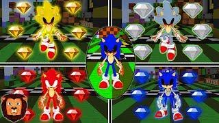 Minecraft COMO TRANSFORMARSE EN TODAS LAS TRANSFORMACIONES DE SONIC.EXE EN MINECRAFT