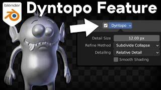 How to Use the Dyntopo Feature in Blender's Sculpt Mode (Tutorial)
