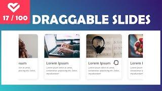 Build Draggable Slides With HTML CSS and JavaScript | Project 17