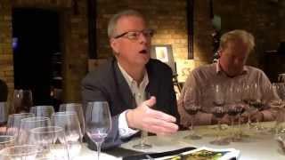 John Duval speaks about the his Entity wine during tasting at Hedonism Wines in London