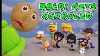 BALDI's Basics vs. LOUD HOUSE Kids! Full Episode Toy Unboxing