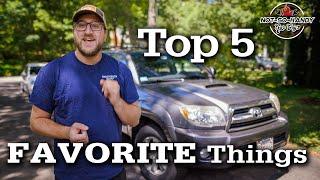 Toyota 4Runner - My 5 FAVORITE Things (4th Gen)