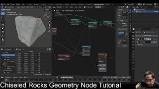 Easily Create Procedural Chiseled Rocks Generator using GEOMETRY NODES - Blender 4.2