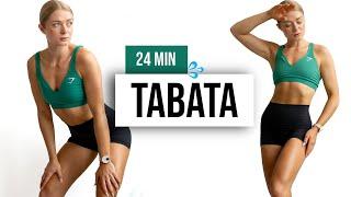 24 MIN TABATA HIIT + @TabataSongs  - with Warm Up and Cool Down, No Equipment Home Workout