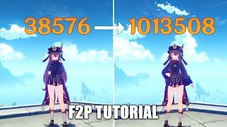 F2P Hu Tao 1 Million Nuke Tutorial | Genshin Impact