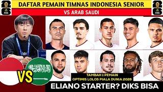 TAMBAH 1 PEMAIN BARU LAGI DAFTAR PEMAIN TIMNAS INDONESIA VS ARAB SAUDI-KUALIFIKASI PIALA DUNIA 2026