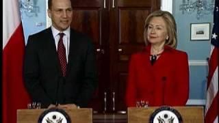 Secretary Clinton Holds a Bilateral Meeting With Polish Foreign Minister Sikorski