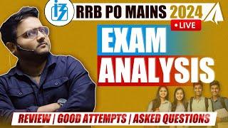 IBPS RRB PO Mains Analysis 2024 | RRB PO Mains Analysis | Asked Questions & Safe Score | Harshal Sir