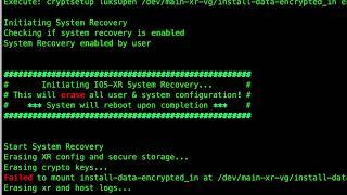 Cisco IOS XR Password Recovery