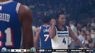 NBA 2K25 Gameplay: Philadelphia 76ers vs Minnesota Timberwolves - (Xbox Series X) [4K60FPS]