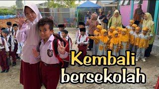 Kembali belajar di sekolah dan hari pertama alvaro masuk SD #keripikkentangmasboy #sekolah #youtube