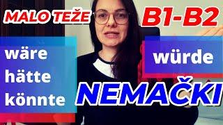 NEMAČKI - DA LI STE DOSTIGLI VIŠI NIVO - WÜRDE, WÄRE ILI HÄTTE | VEŽBAMO MALO TEŽE STVARI UNAPREDITE