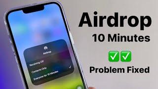 Add Airdrop shortcut in your iPhone - Airdrop 10 minutes issue - Fixed