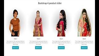 E-Commerce Product Slider Using Bootstrap 4 with code