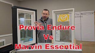 Provia Endure Vinyl Window Vs Marvin Essential Fiberglass Window