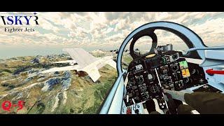 VR Flight with Q-5 in VR SKY Fighter Jets 2024