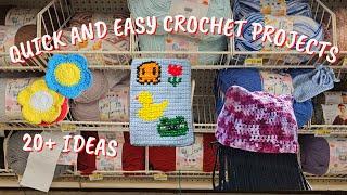 20+ Easy Crochet Projects That Take Little to No Time!