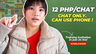 Earn 12Php Per Chat using your Phone: Worldwide Hiring! #teachermarie #earnmoneyonline