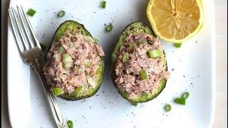 Lunch Recipe: Healthy Tuna Salad Stuffed Avocado by Everyday Gourmet with Blakely