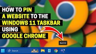 How to Pin a Website to the Windows 11 Taskbar using Google Chrome