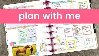 Plan with me in The Happy Planner DASHBOARD layout