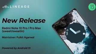 Lineage OS 20.0 Android 13 on Redmi Note 10 Pro 