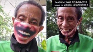 Babeh Ary Aki2 Driver Ojol Viral Usai Bikin Video TikTok, Tonton Videonya Pas Pake Masker, Kocak!