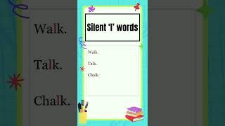 Silent words | Silent "l" words | English Grammar | The Study Corner | #shorts #spokenenglish