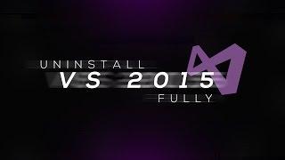 How to Uninstall Microsoft Visual Studio 2013/2015 | Almost Completely | Tutorial |