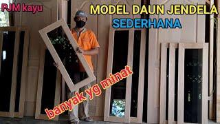 Cara membuat daun jendela kayu minimalis sederhana || jendela rumah || tukang kayu