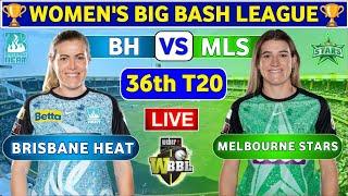 Brisbane Heat Women vs Melbourne Stars Women, 36th T20 | MLSW vs BHW Live Score & Commentary WBBL