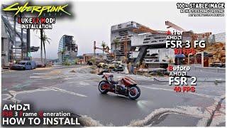 How to Install FSR 3 Mod in Cyberpunk 2077 | No flickering | Works with all GPU | Ray Tracing Tested