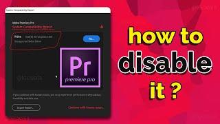 how to disable system compatibilty error | in Premiere Pro 2020 || Tecwala