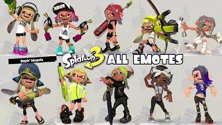 Splatoon 3 All Emotes Every Season