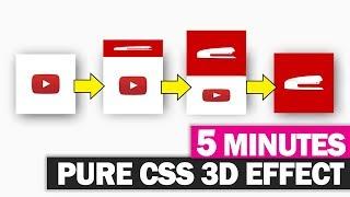 Pure CSS 3D Cube Effect 5 Minutes Tutorial