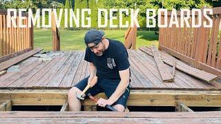 DIY Removal of Deck Boards | Is this the best process?