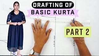 Drafting of Kurta - Part 2