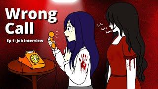 WRONG CALL - JOB INTERVIEW | TAGALOG ANIMATED HORROR STORY | PINOY ANIMATION 