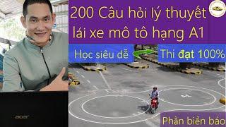 Bí quyết học 200 câu hỏi lý thuyết lái xe mô tô hạng A1 2021 siêu dễ ( Phần biển báo ) - Thầy Tâm