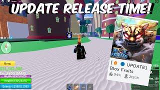 What Time will The Blox Fruits Update Release? | Blox Fruits Roblox