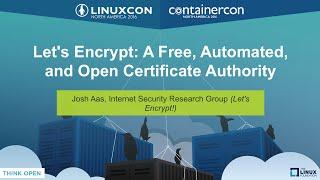 Let's Encrypt: A Free, Automated, and Open Certificate Authority by Josh Aas