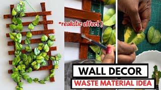 Easy cardboard craft|DIY Artificial Plant Home Decoration |How to make Fake Indoor plants|Recycling