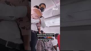 “Magical touch!” This Air India flight attendant went viral for consoling a baby on a flight.