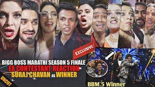 UNCUT - Bigg Boss Marathi S5 Finale | Ex Contestant EXCLUSIVE Reaction on Suraj Chavan WINNER