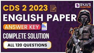 CDS  2023 Exam Analysis | CDS Exam English Paper Analysis 2023 | CDS 2 2023 Answer Key