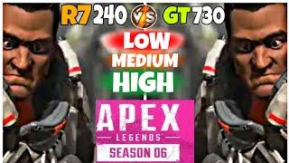 Nvidia GT 730 VS AMD Radeon R7 240 | Apex Legends - Season 6 !