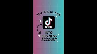 TikTok Business Account Tutorial #shorts #tiktok #affiliatemarketing