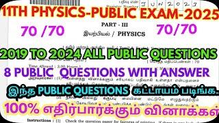 11Th Physics Public Exam-2025-Previous Year Public Questions With Answer-Most Expected @GRSUCCESSSTC