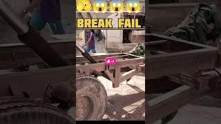 heavy vehicle tractor escape break fail ,#viral #ytshorts